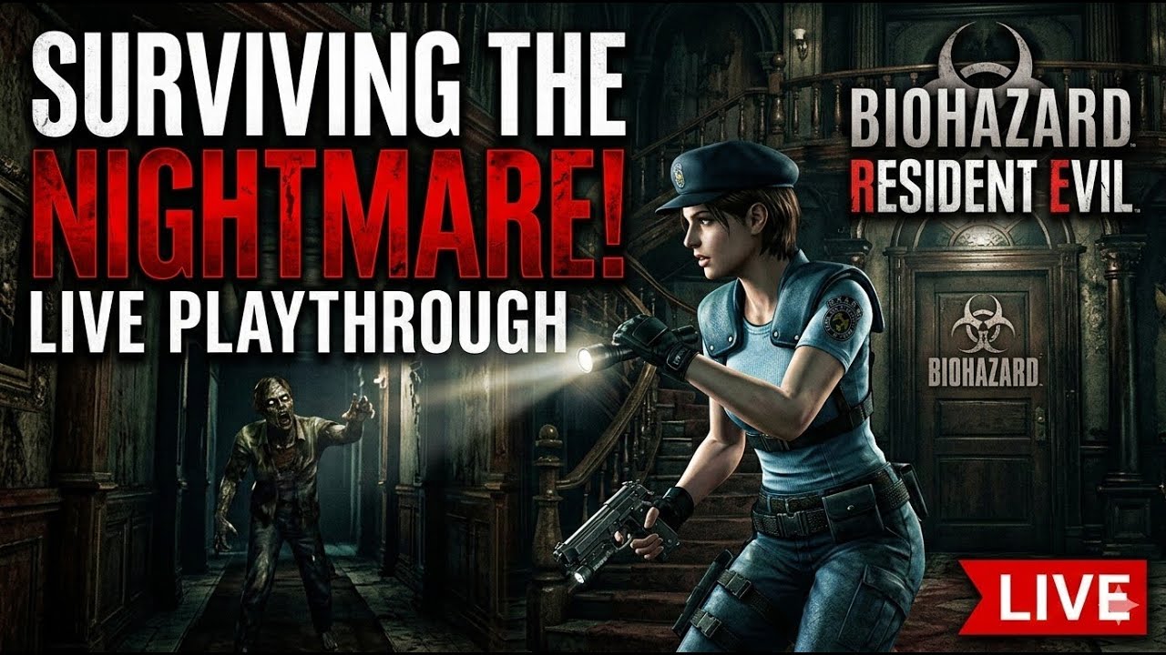 RESIDENT EVIL BIOHAZARD FIRST TIME! STRESS LEVELS! WITH @a1austin (Portrait)