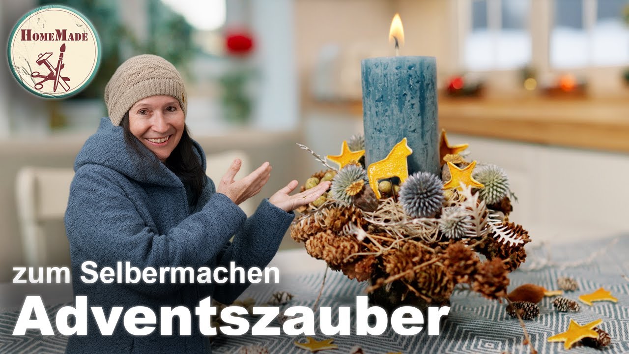 DIY | so einfach und nat&uuml;rlich kann Adventsdeko sein | 4 Ideen f&uuml;r festliche Adventsgestecke