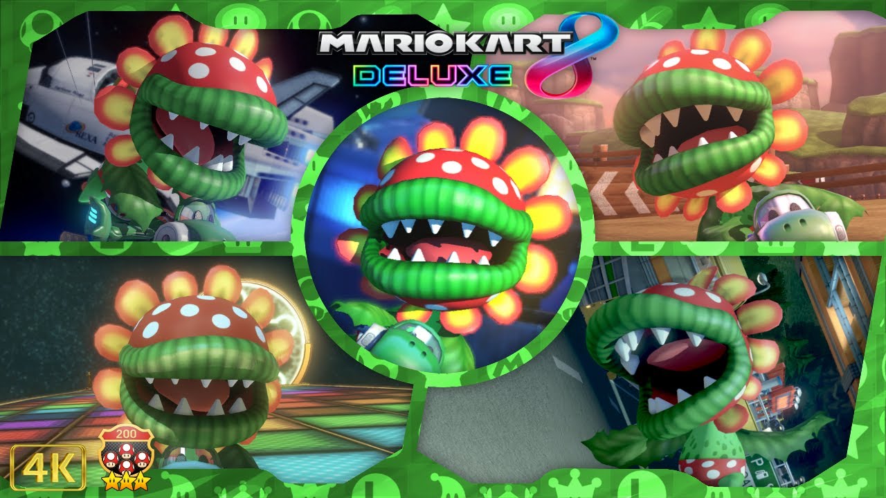 Mario Kart 8 Deluxe ⁴ᴷ Full Playthrough (200cc, All 12 Cups) Petey Piranha gameplay
