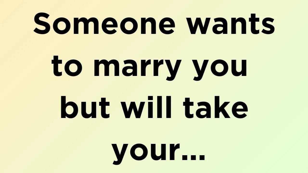 🛑🌈God message today _ Someone wants to marry you but will take your... _ God says _ God message