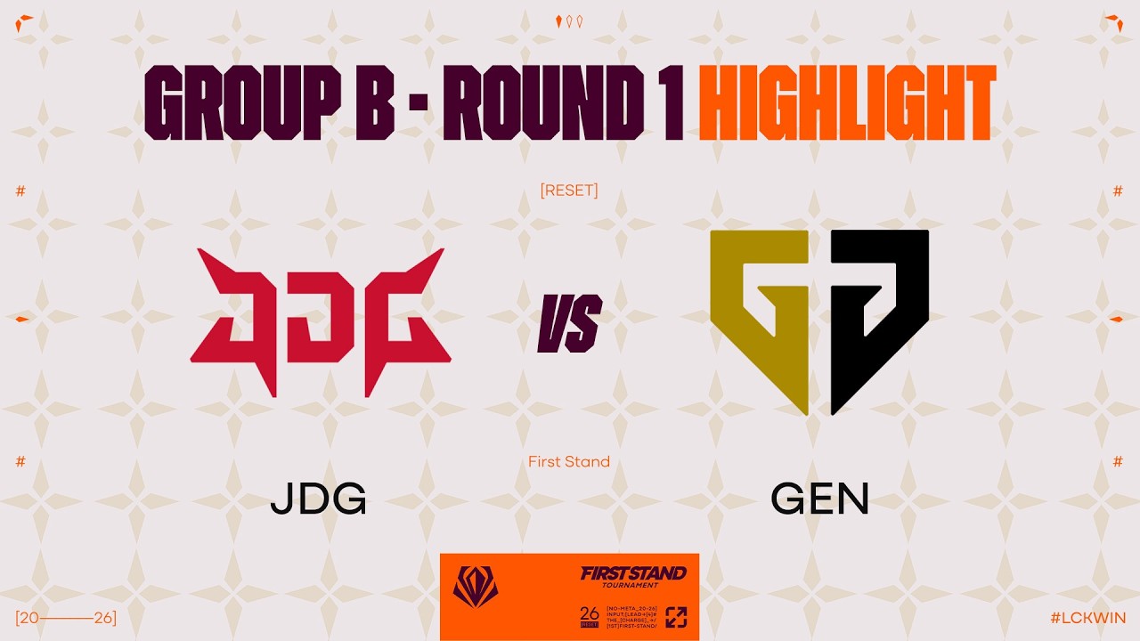 JDG vs GEN 매치 하이라이트 | 그룹 스테이지 Day 2 | 2026 퍼스트 스탠드 토너먼트