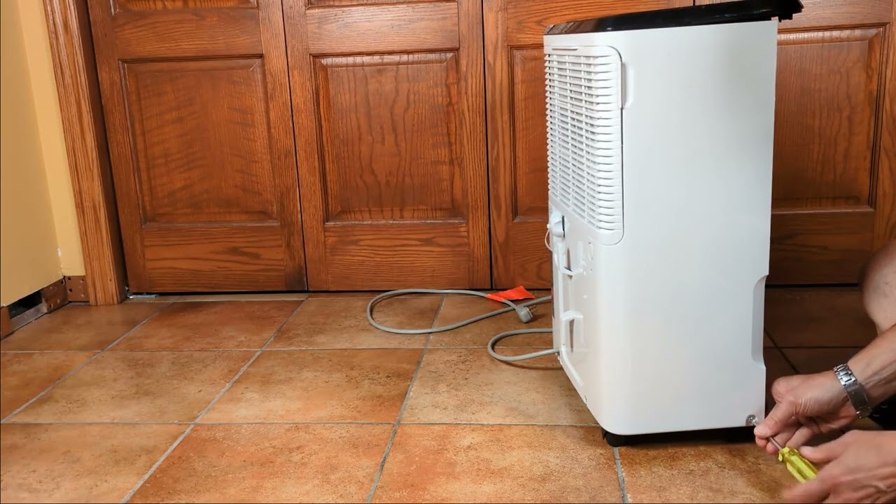 Disassembly for repair of Frigidaire dehumidifier model FFAD5033W1