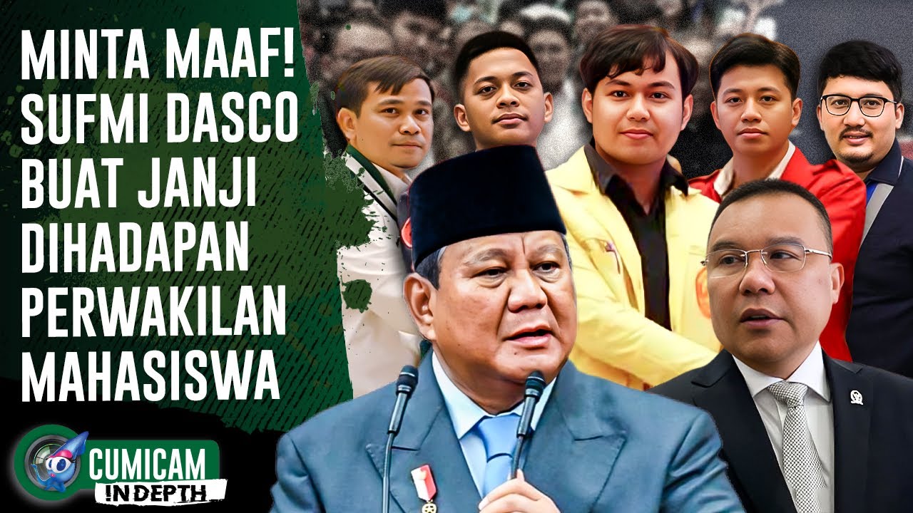 Pimpinan DPR Minta Maaf Langsung Dihadapan Perwakilan Mahasiswa, Ini Janji Sufmi Dasco! | INDEPTH