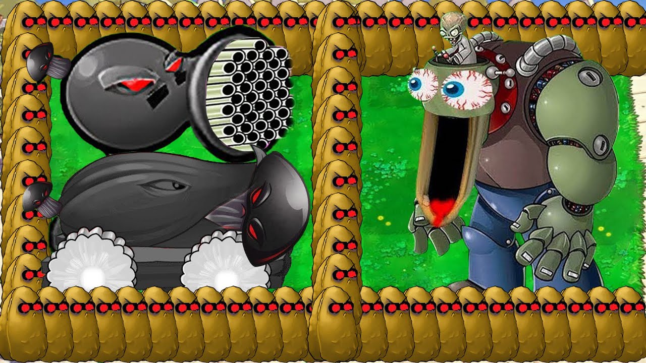 Doom Peashooter X Doom Cob Cannon Attack Doom Dr.Zomboss Giga - Plants vs Zombies Hack