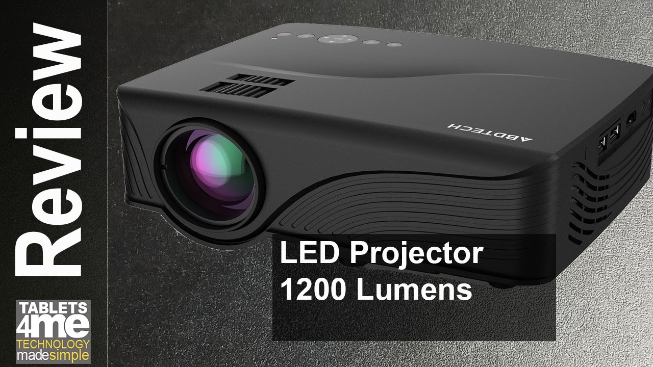 Abdtech 1200 Lumens Mini LED Multimedia Home Projector under $80.00