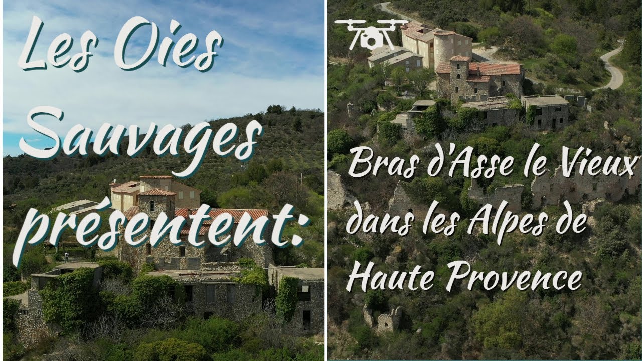 Bras d'Asse le vieux, village abandonnée en restauration dans les Alpes de Haute Provence