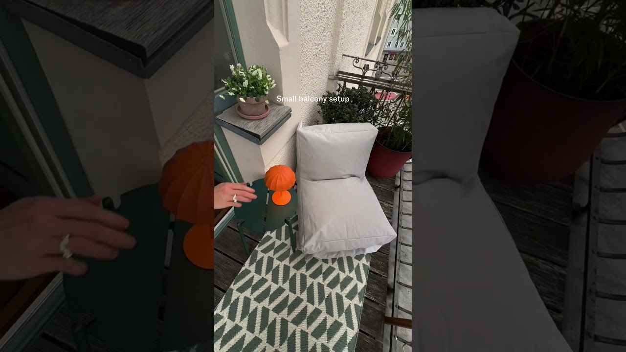 Transform your balcony into a relaxing retreat 🌱