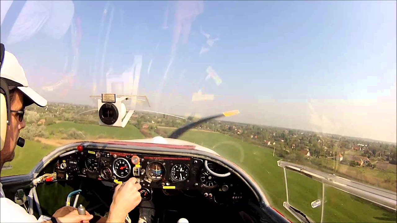 Alf&ouml;ldi &uacute;tvonalrep&uuml;l&eacute;s - Scheibe Falke SF25 / X-country flight - POV - 1080 HD