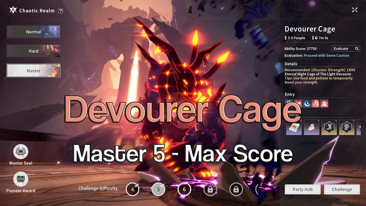 【Blue Protocol: Star Resonance】 Devourer Cage M5 - Max Score (Dissonance/Concerto Performer PoV)