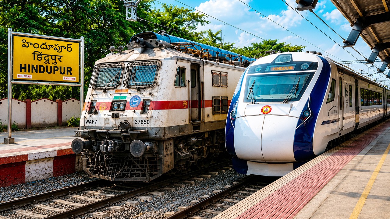 6 in 1 Trains Arriving & Departing from Hindupur, City in Andhra Pradesh | Indian Railways