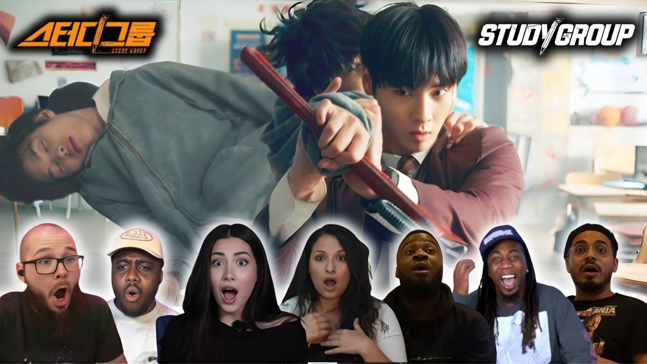 TOP Reaction to ''YOON GA-MIN LOST CONTROL'' in Study Group Ep1