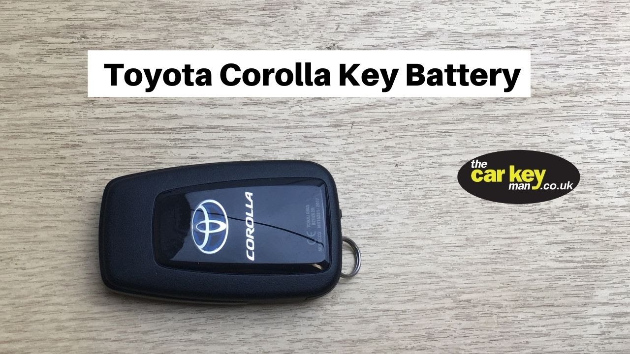 Как заменить батарею смарт-ключа Toyota Corolla