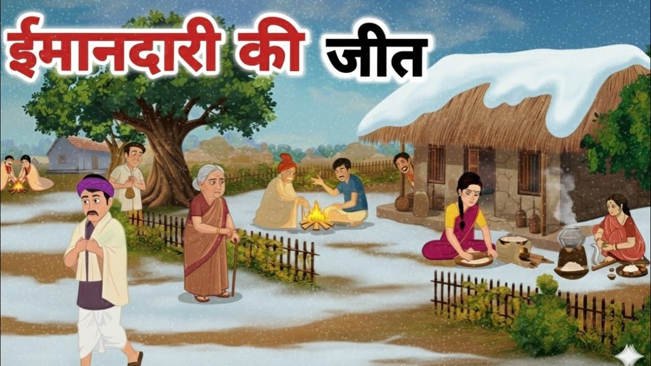ठंड का कहर | गरीब आदमी का संघर्ष | Thand Ki Kahani | Emotional Hindi Moral Story | cartoon