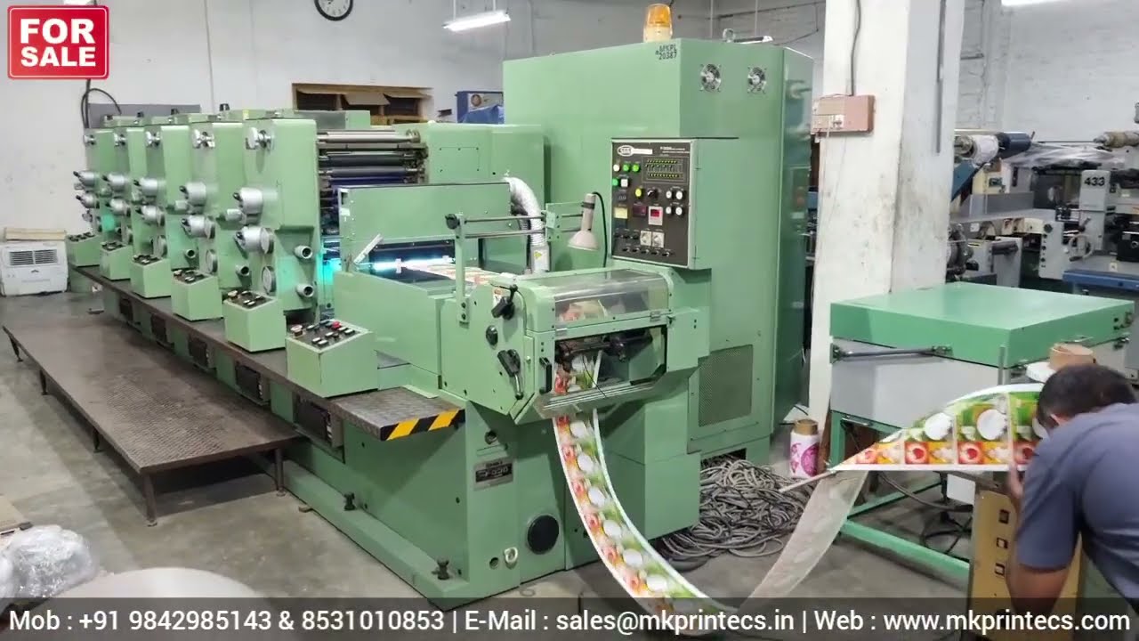 MKPL-20387 | SHIKI F 330 - INTERMITTENT ROTARY LABEL PRINTING MACHINE FROM MK PRINTECS MACHINERY