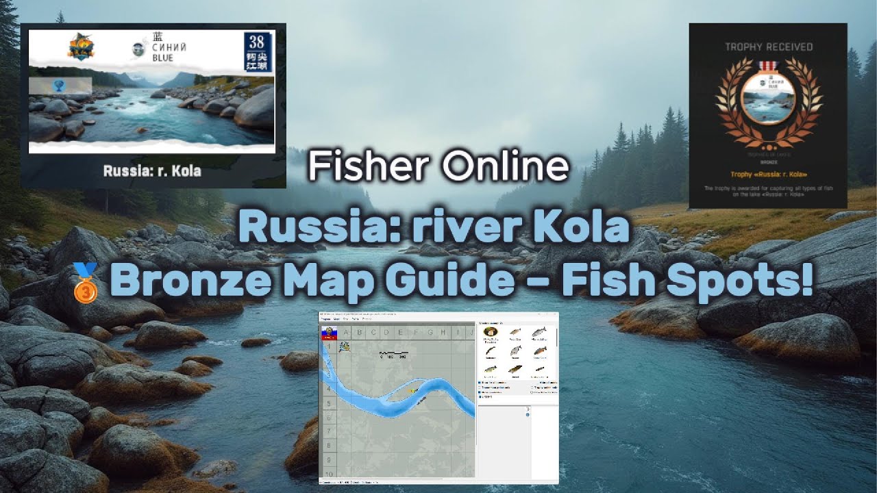 Russia: River Kola 🥉 Bronze Map Guide | All Fish Locations + Best Gear Setup | Fisher Online 🎣