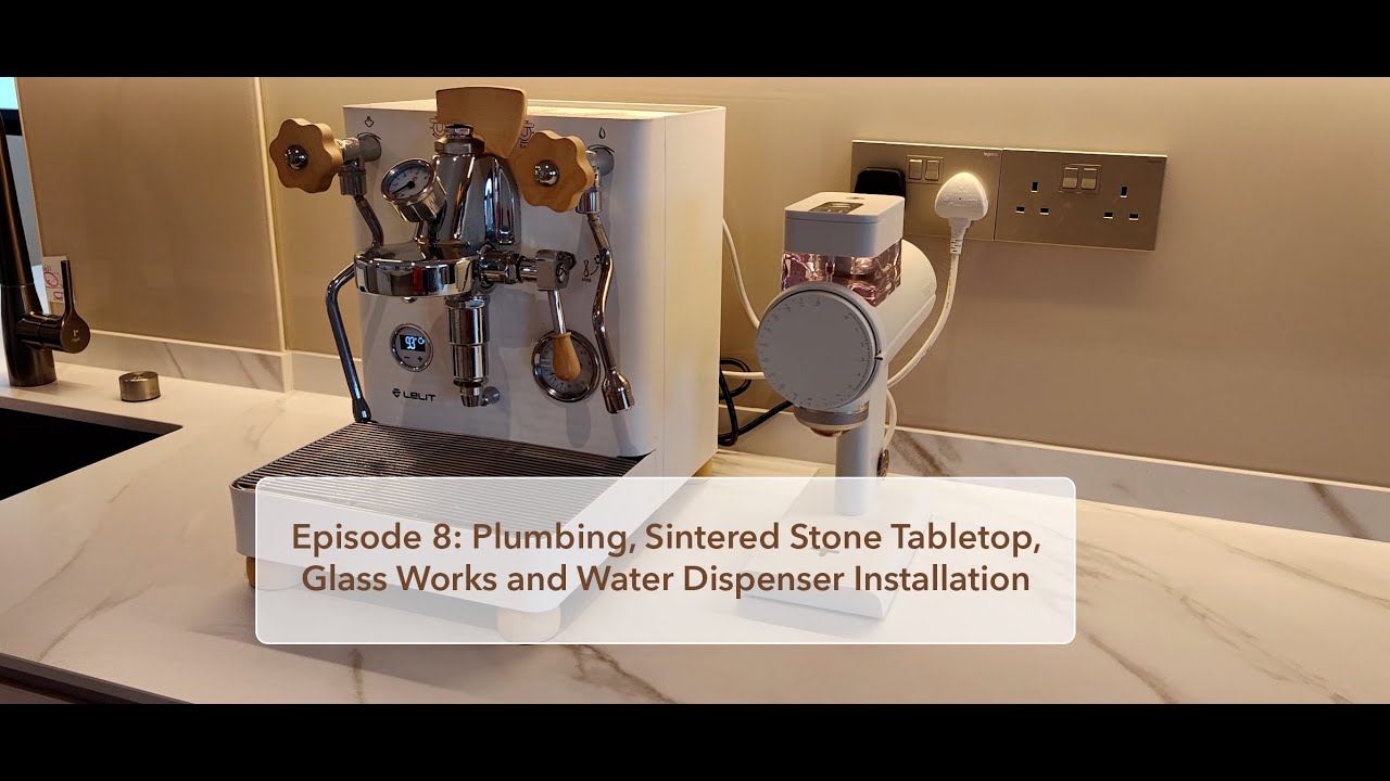[Beans&Beams Reno Vlog] Ep8: Plumbing, Sintered Stone Tabletop, Glass Works and Water Dispenser