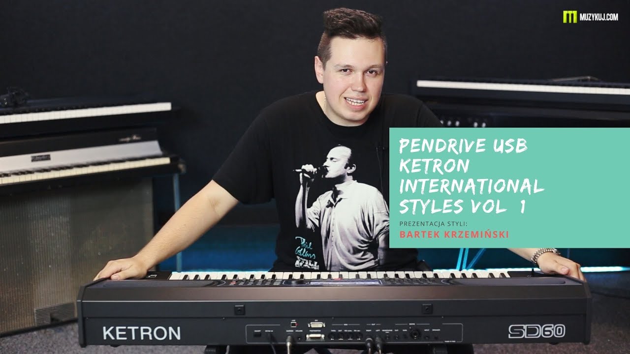 PENDRIVE USB KETRON INTERNATIONAL STYLES VOL  1 SD9, SD90, SD60
