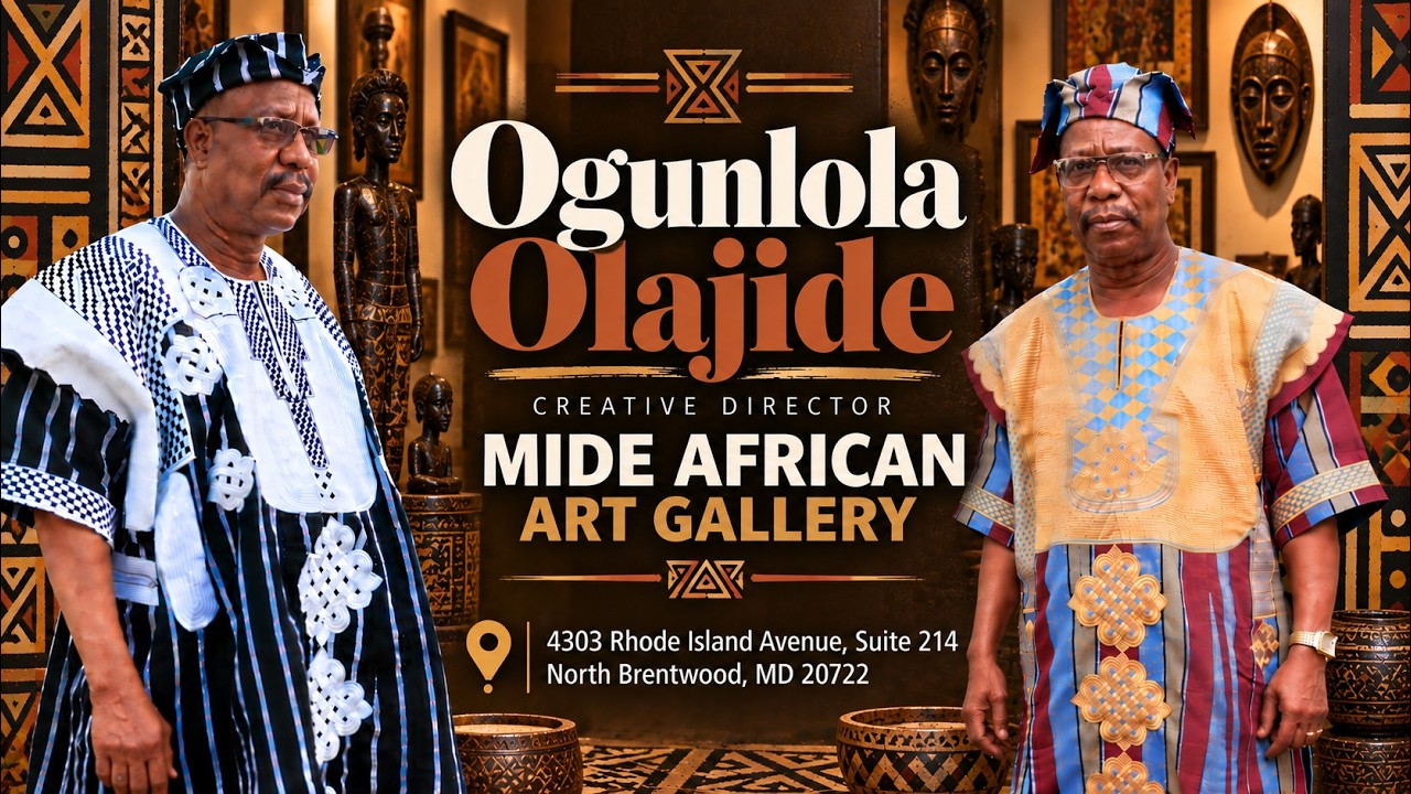 Meet Ogunlola Olajide Creative Director of Mide African Art Gallery @gatewaymediaartslab