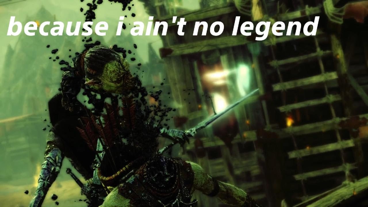 shadow of mordor  free roam brutal combat & quick stealth kills ( captains & warchief no damage ) 