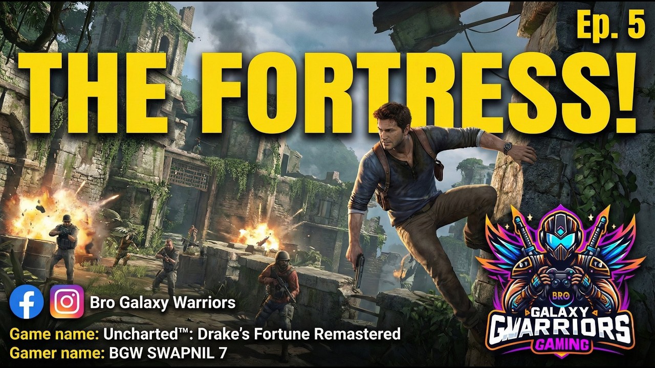 Escaping the Mercenaries in The Fortress | Uncharted Remastered Ep 5 #uncharted