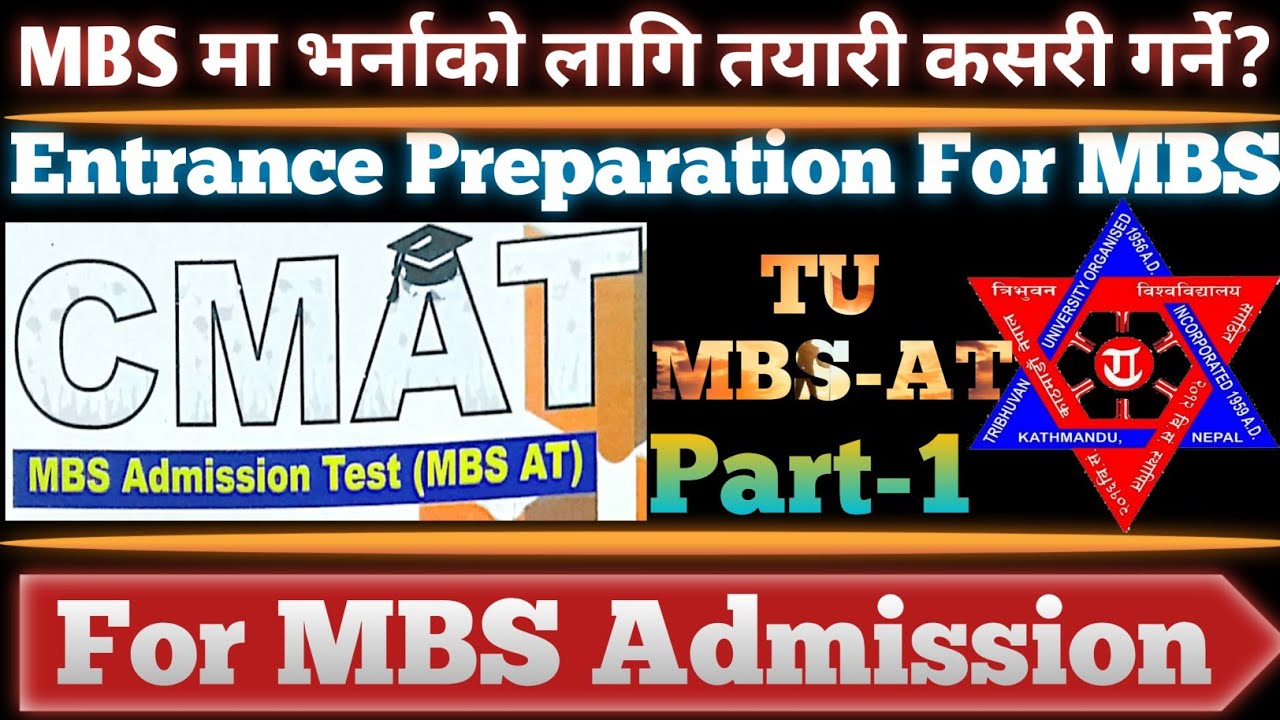 CMAT MBS Admission Test || Introduction to syllabus || Part-1