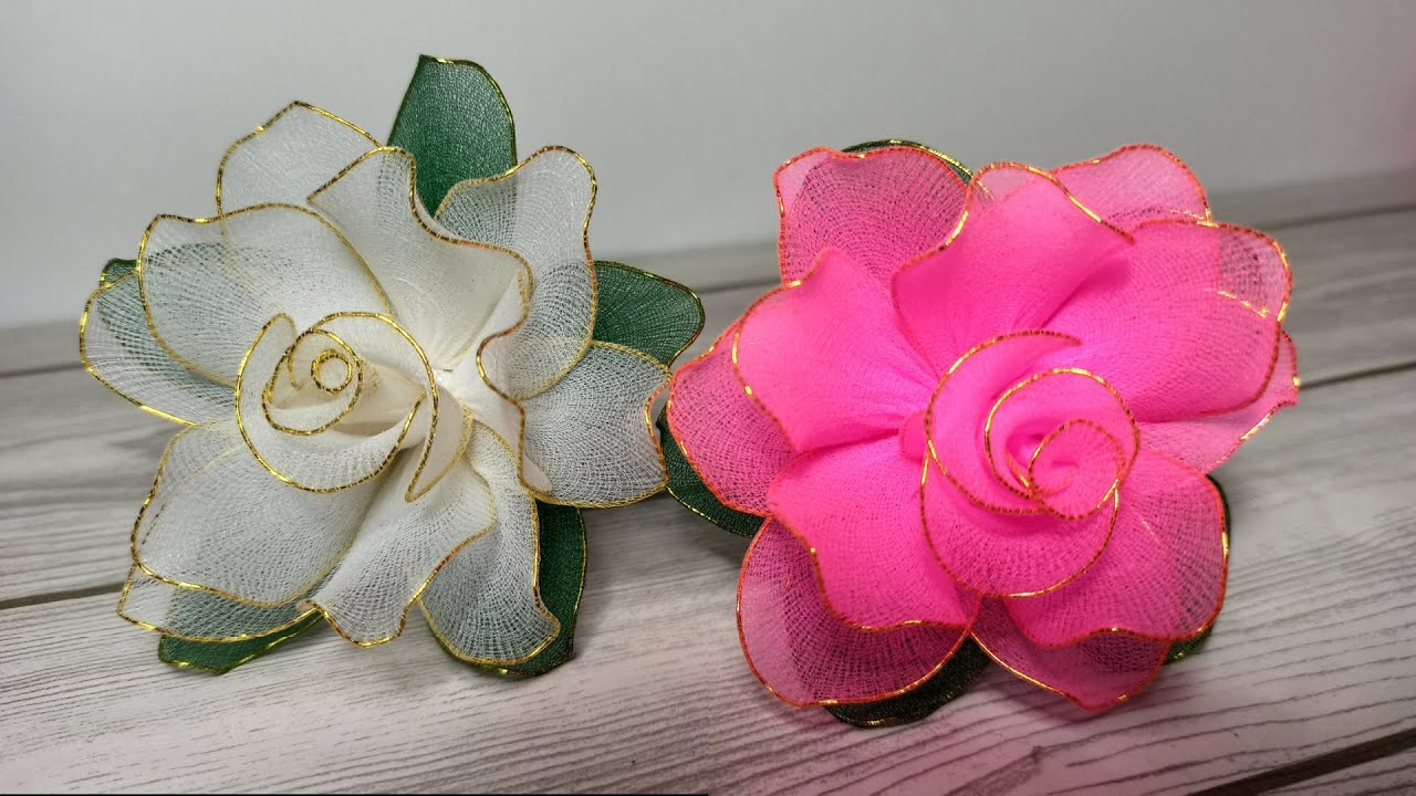 DIY Stocking Roses / How To Make Nylon Stocking Flowers