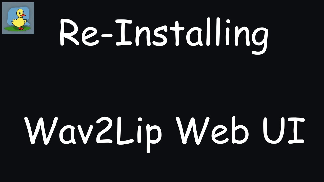 Re-Installing Wav2Lip WebUI (this time with 1 environment)