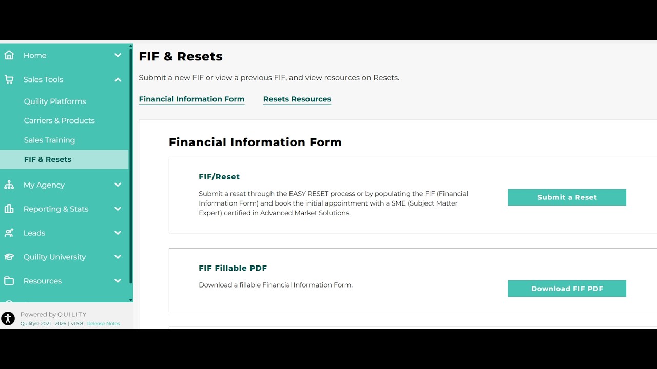 Training:  FIF Reset Mini Training