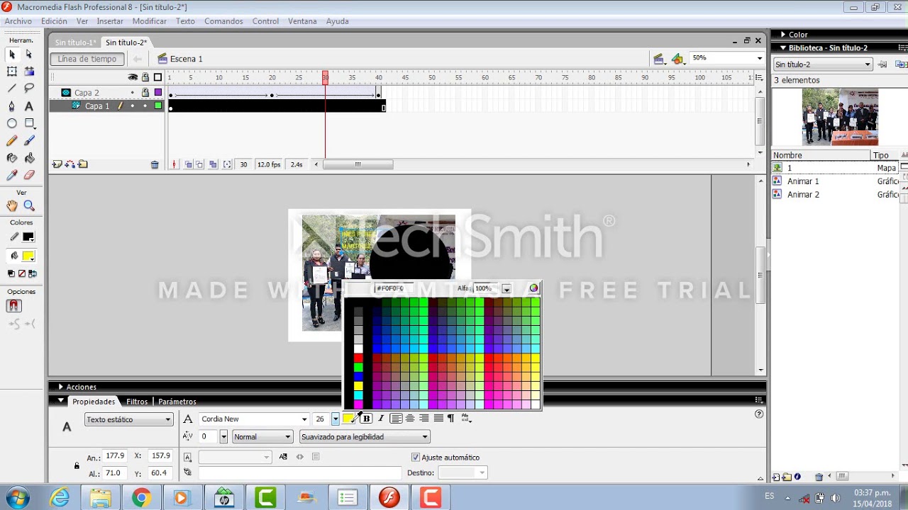 Mascaras con macromedia flash 8