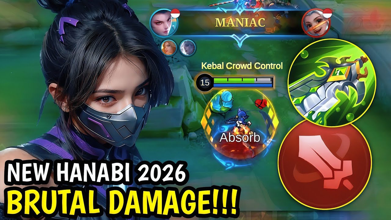 YAKIN GK BAN HANABI⁉️INI DIA HANABI BUILD SURIKEN KEMATIAN TERBARU| MLBB