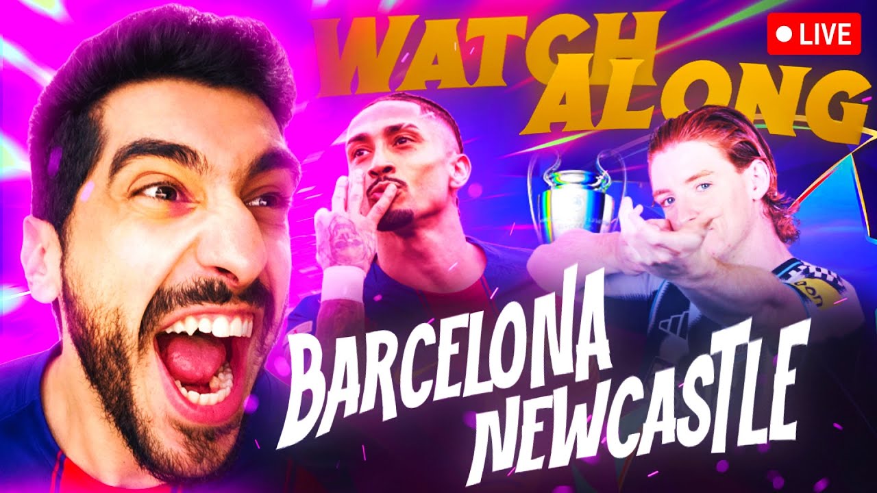 BARCELONA VS NEWCASTLE LIVE CHAMPIONS LEAGUE WATCHALONG !
