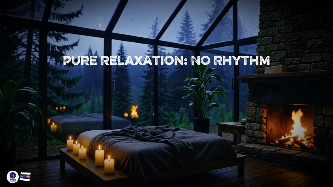 Deep Sleep | Raw Native American Flute & Soft Rain on Glass in a Cozy Cabin