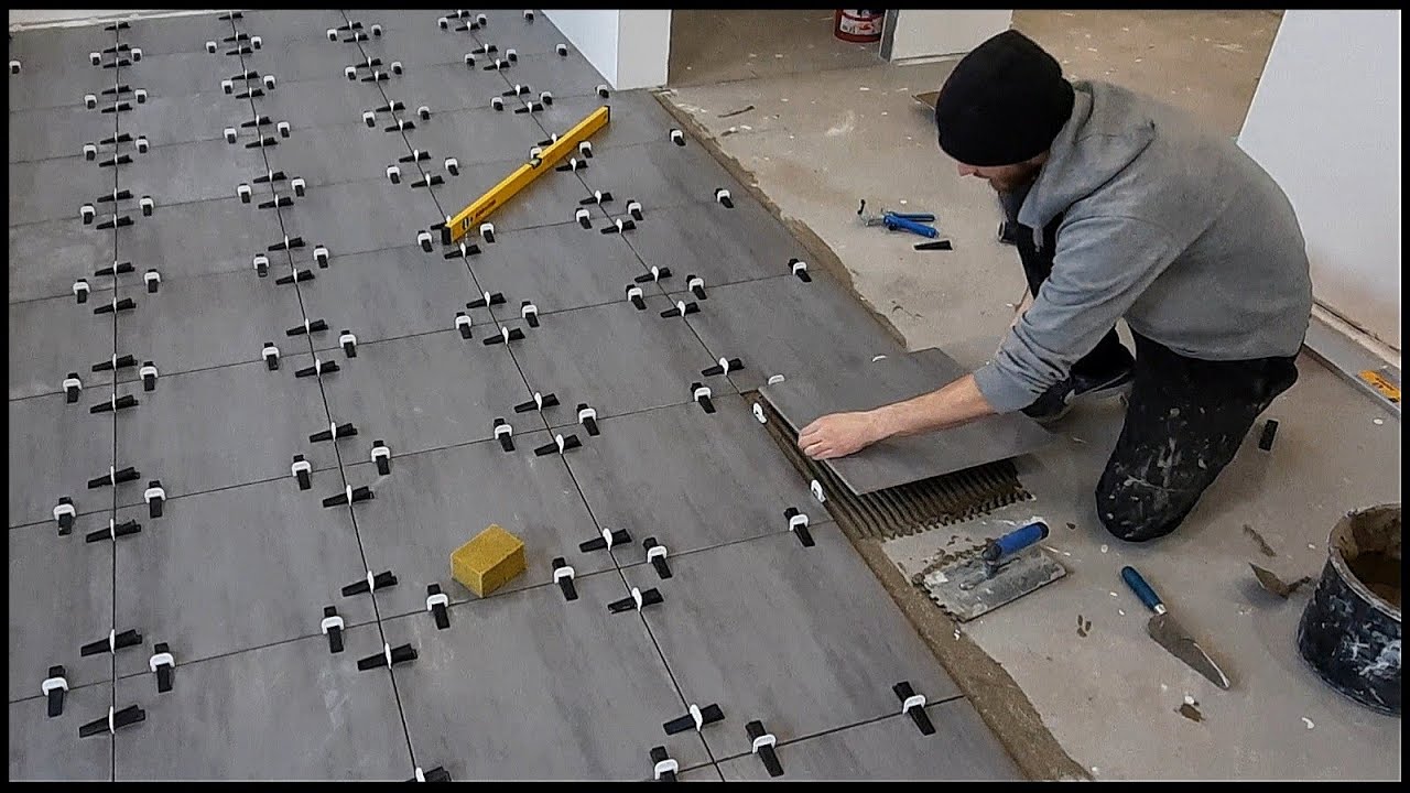 Konyha burkolása greslapokkal #33 / How to Tile a Kitchen Floor
