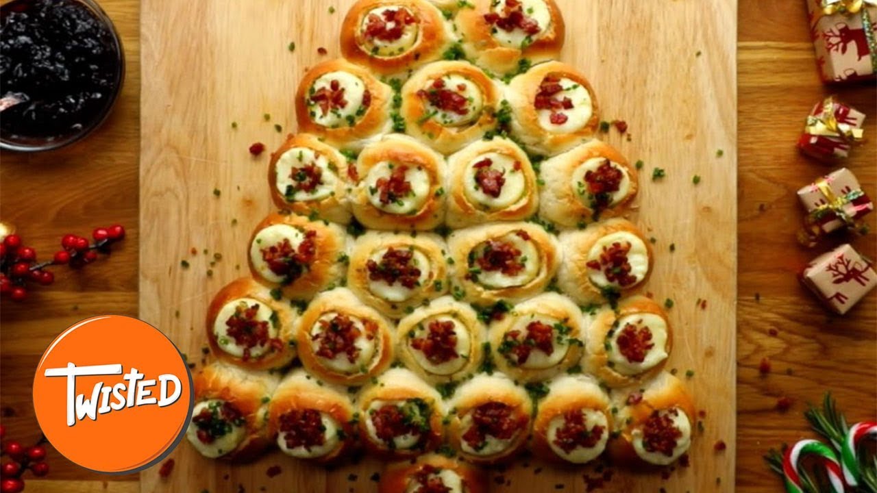 Bacon Brie Pull-Apart Christmas Tree Recipe | Christmas Recipes | Pull-Apart Bread Ideas | Twisted