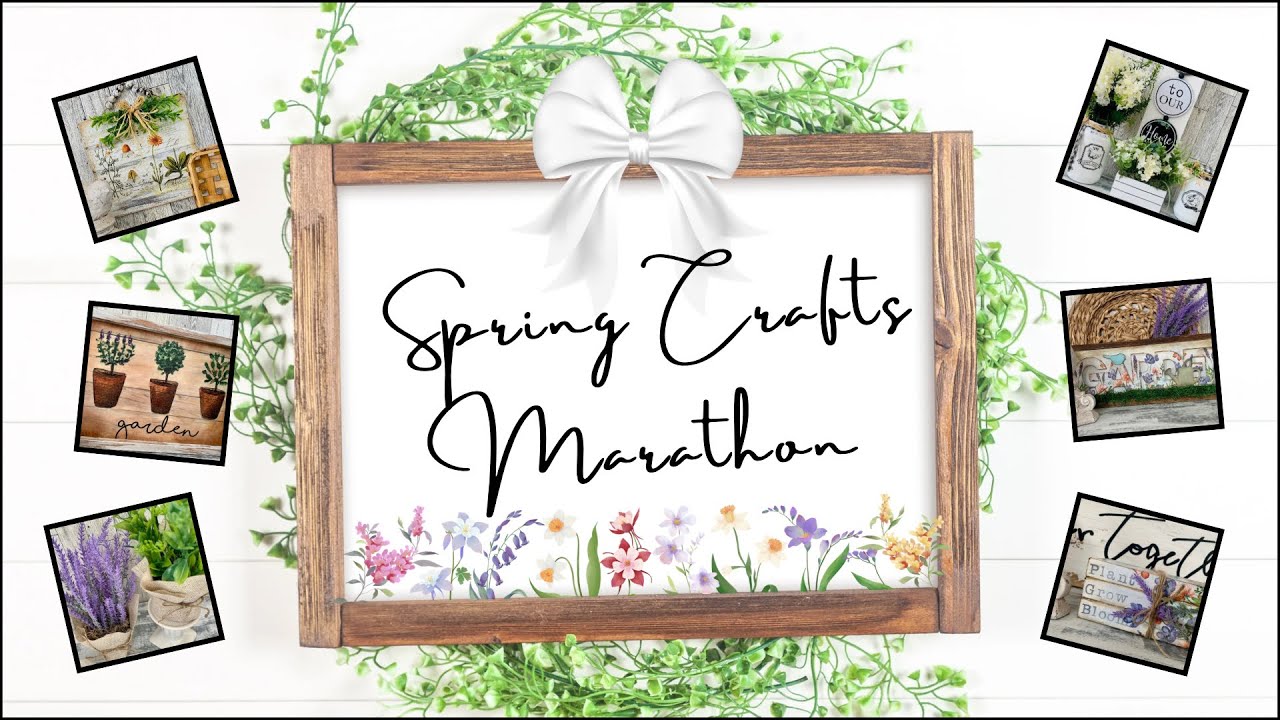 2025 🌱Spring Crafting Marathon ~  Dollar Tree Spring Crafts ~ DIY Spring Home Decor Ideas🌱
