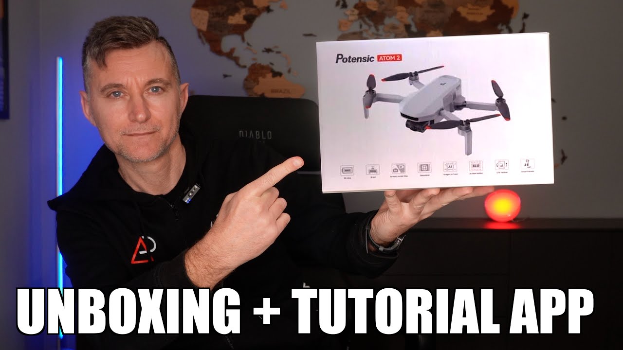 POTENSIC ATOM 2 Unboxing e tutorial app !!!