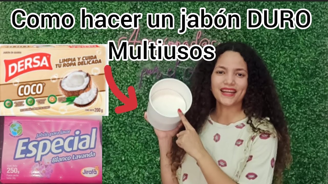 como hacer jabón Duro multiusos