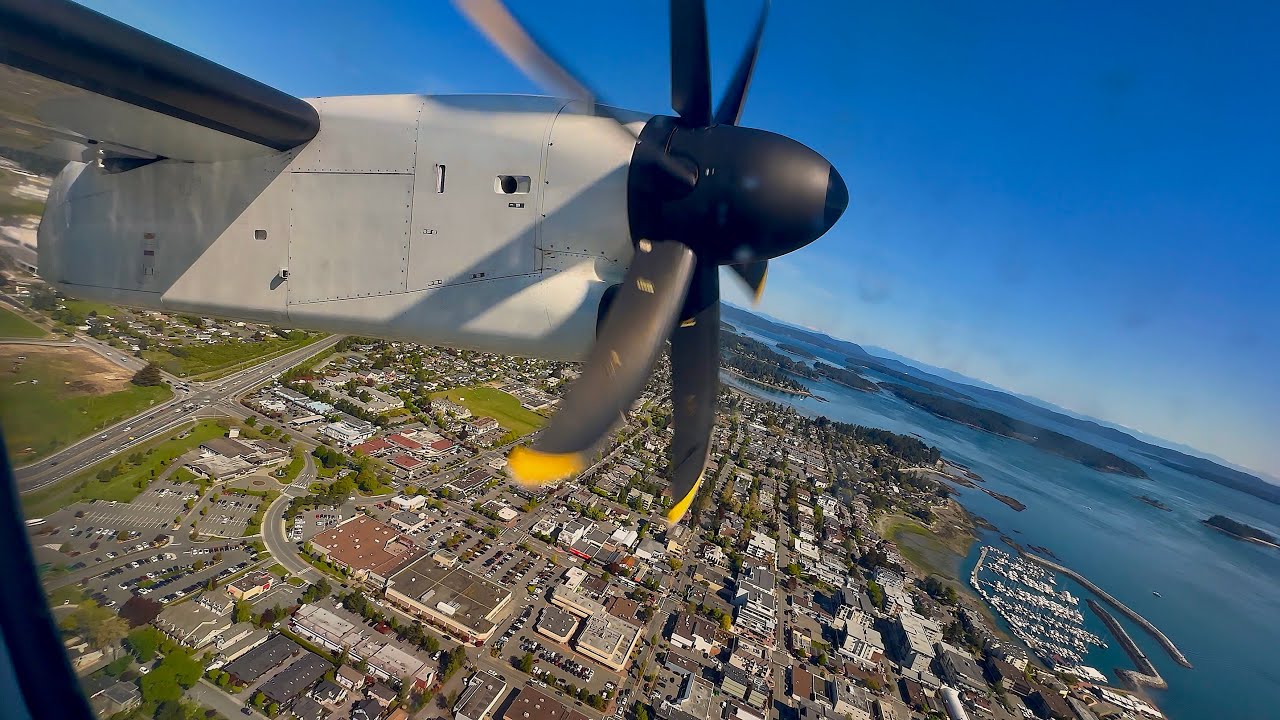 [4K] – Full Flight – WestJet Encore – Bombardier DHC-8-402 Q400 – YYJ-YLW – C-GEEN – IFS 904
