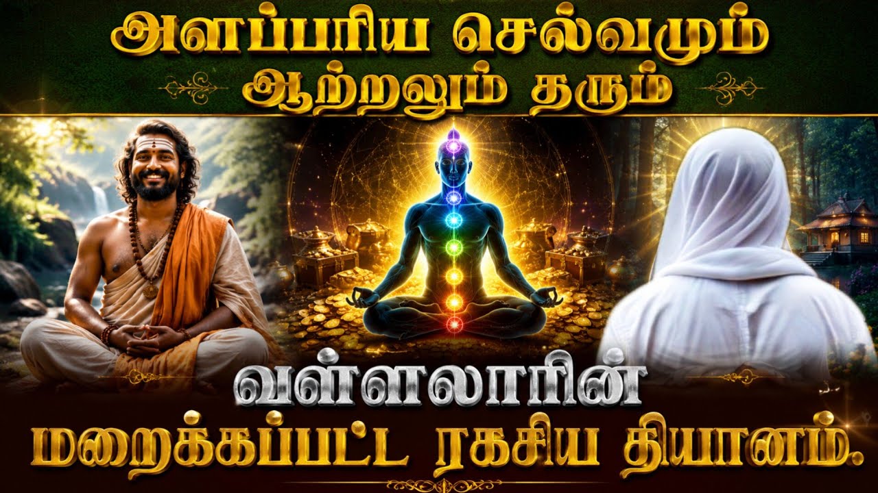 🔴அளப்பரிய செல்வமும் ஆற்றலும் தரும் வள்ளலாரின்  தியானம்|The Secret Meditation of the Hidden Vallalar