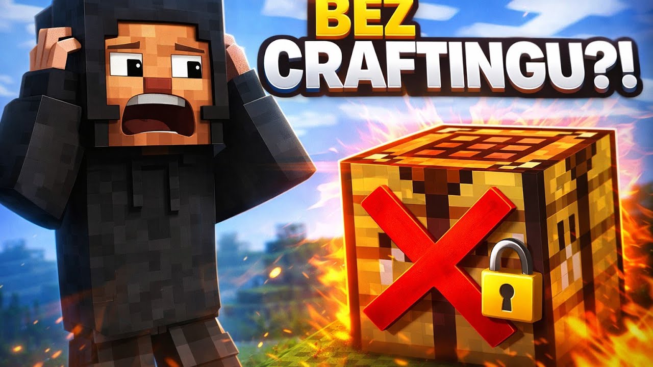 PRZESZEDŁEM Minecraft ale NIE MOGŁEM UŻYWAĆ CRAFTINGU…