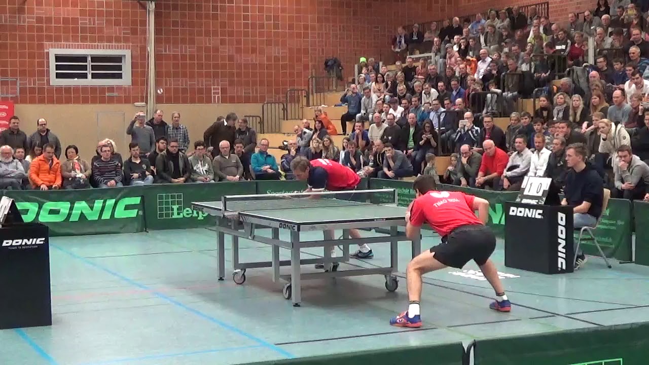 Finale Timo Boll vs Joergen Persson Schiri Knorr Leipold Supercup Table Tennis 20171114 Schwabach St