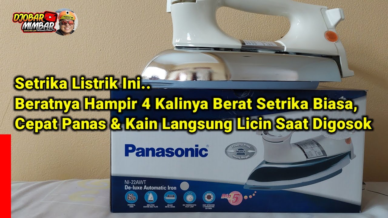 Unboxing & Tes Panas Setrika Panasonic NI-22AWT #93