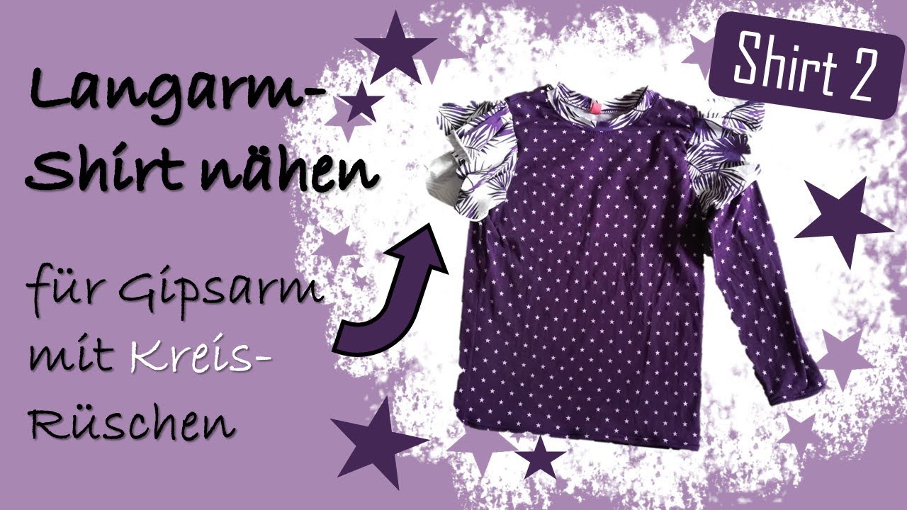 Langarmshirt No 2 nähen🧵 Kreis Rüschen ✂️ Schnittmuster anpassen 📐 Armkugel & Armausschnitt matchen
