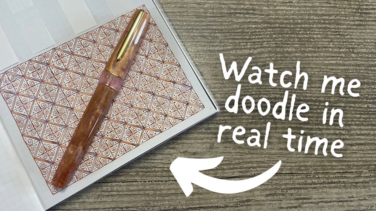 DOODLING IN REAL TIME // No talking or instructions... just watch me doodle while listening to music
