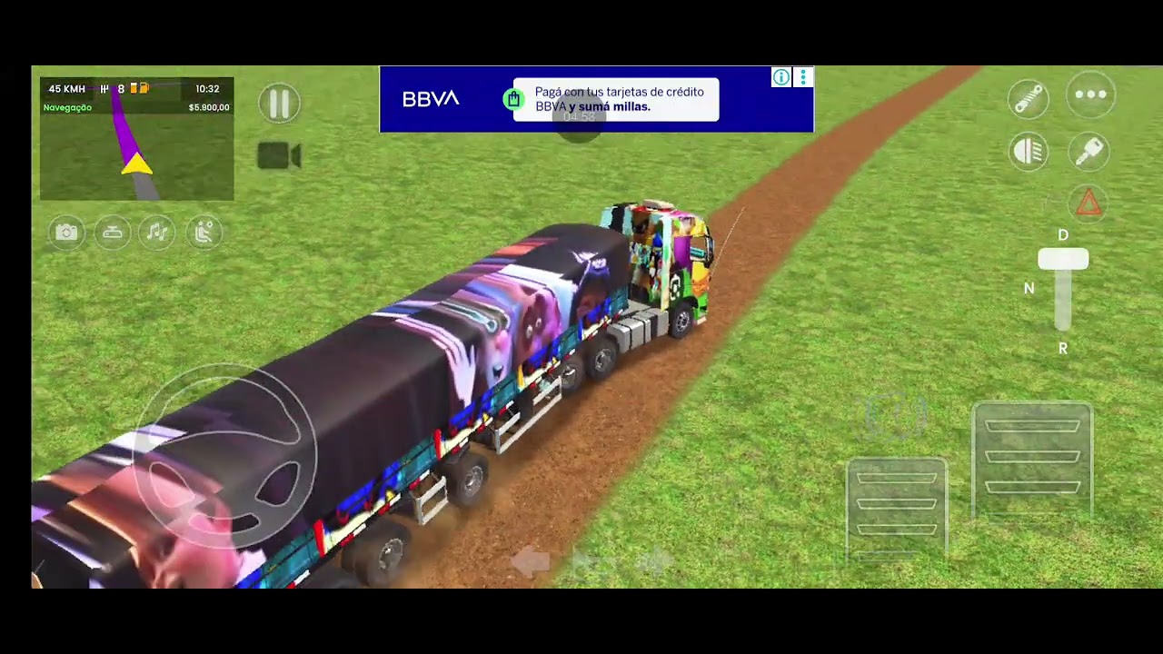 Estaba llevando una carga pesa con un volvo FH 20 usado el camión de mario en truck sim brasil 🇦🇷🇧🇷🚚