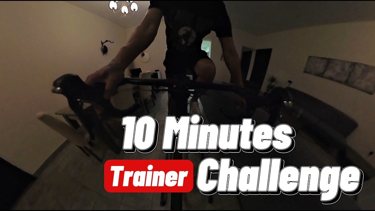 10 Minutes Trainer Challenge | Cycling with a roadbike