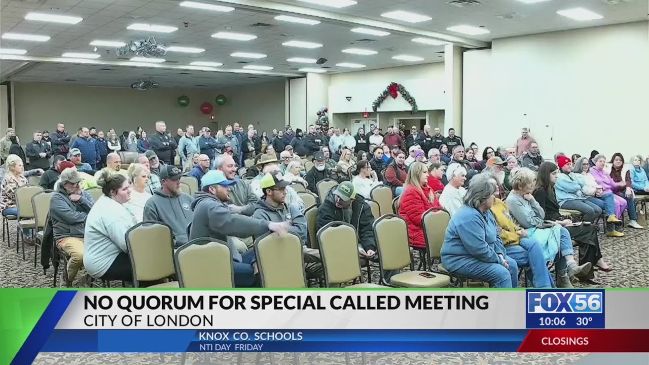 Special called London City Council meeting fails to meet quorum