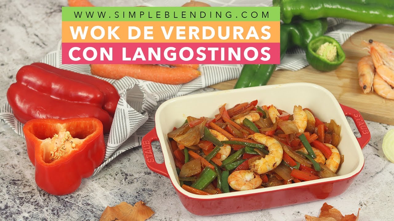 TE SORPRENDERÁ ESTA RECETA ORIENTAL DE VERDURAS CON LANGOSTINOS | Langostinos con verduras al wok