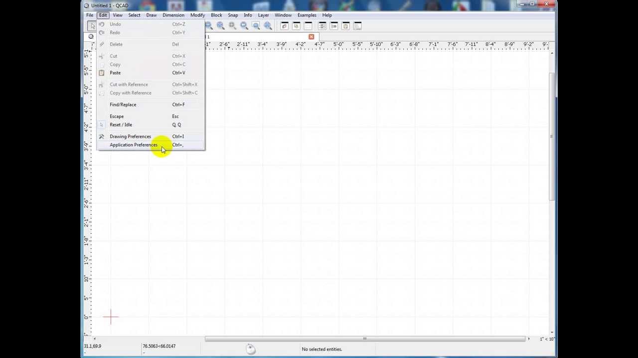 Changing Grid Colors in QCAD