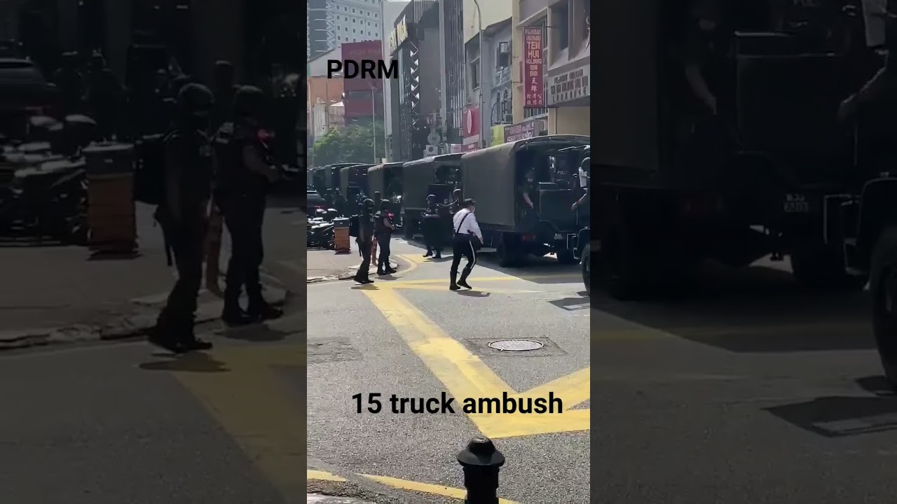 PDRM Police Malaysia Ambush 15 truck at Kuala Lumpur 2024.